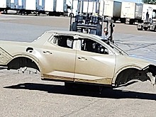 Кузов пикапа Hyundai сфотографировали во время перевозки