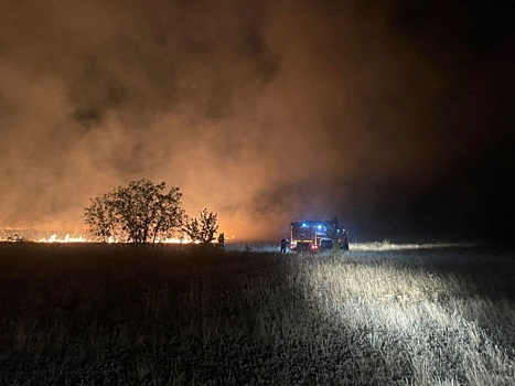 В окрестностях Котово пожарные ликвидировали возгорание на 10 гектарах