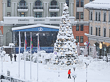 На горнолыжных курортах Сочи пошел долгожданный снегопад