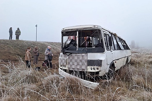 Семь человек пострадали при опрокидывании автобуса в Красноярском крае