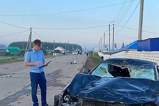 Появились кадры с места смертельного ДТП с четырьмя погибшими в Башкирии