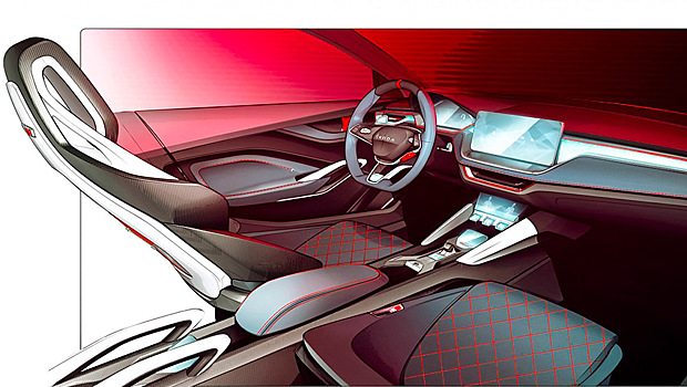 Появились фото салона нового Skoda Rapid