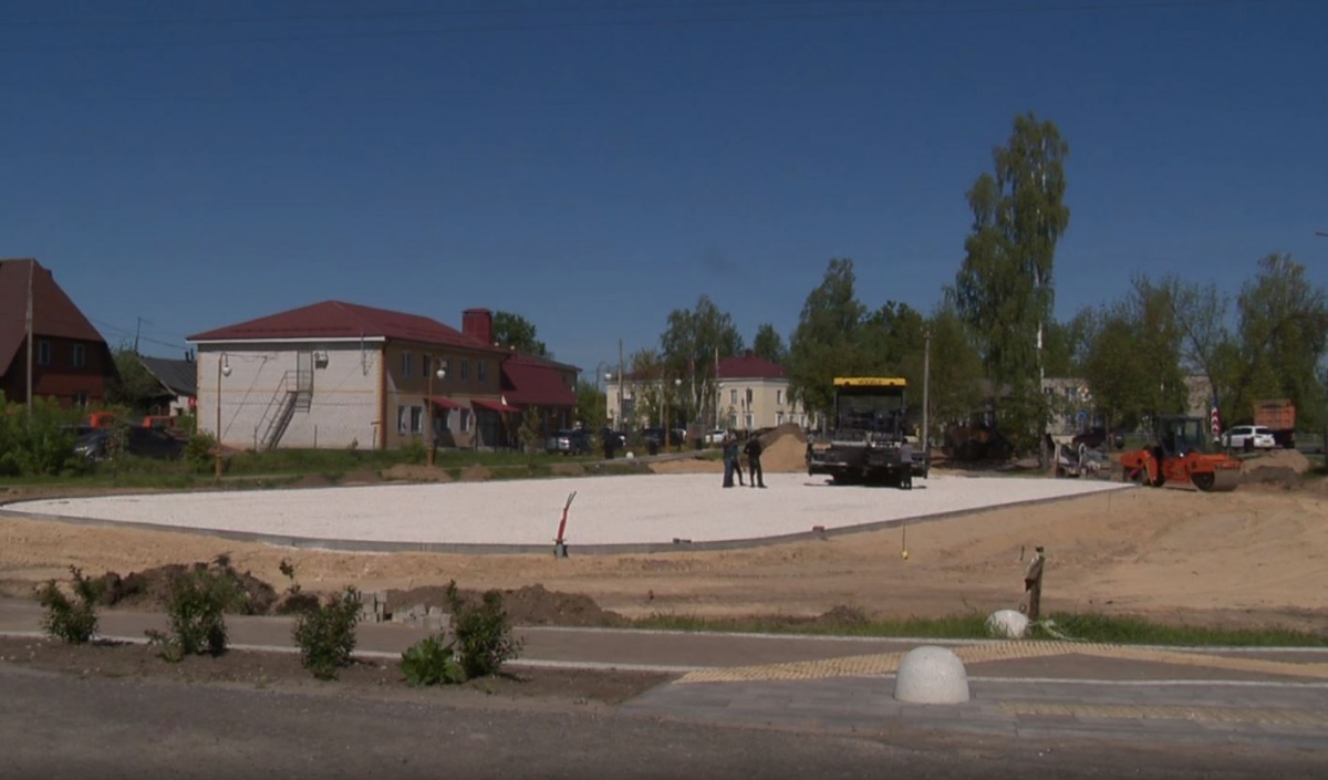 Строительство спортивной площадки началось в Володарске
