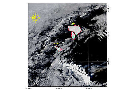 НАСА: айсберг А23а может разрушиться через несколько дней или недель