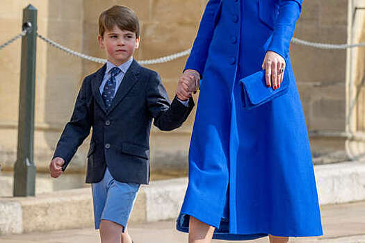 Принц Луи надел на пасхальную службу галстук за £20, подаренный его няней