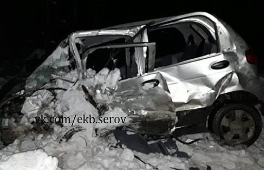На Серовском тракте в лобовом столкновении погиб водитель Daewoo Matiz