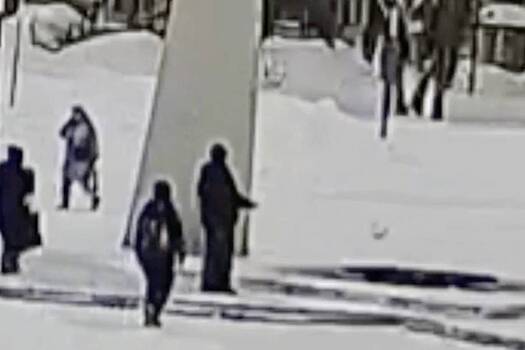 Российский школьник закидал Вечный огонь снегом и попал на видео