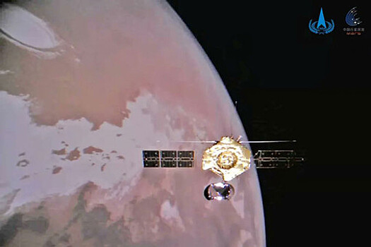 Китай показал фото Марса с орбитального модуля "Тяньвэнь-1"