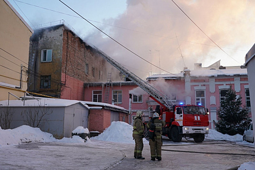Пункт временного размещения для жителей сгоревшего дома на Некрасовской развернули в санатории "Волжанка"