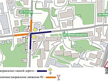 Направление главной дороги изменится на перекрестке двух нижегородских улиц