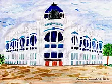 Юная художница из Самары выпустила открытку к 85-летию филармонии