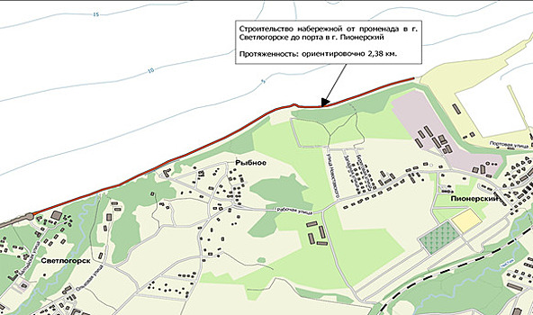 Велодорожка и спуски к морю: как должен выглядеть променад от Светлогорска до Пионерского
