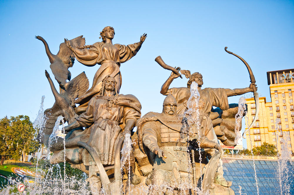 Площадь Независимости, Киев, Украина, Европа