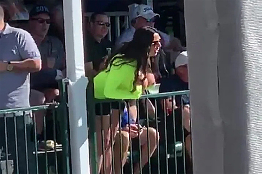 Болельщица оголила грудь и смутила игрока