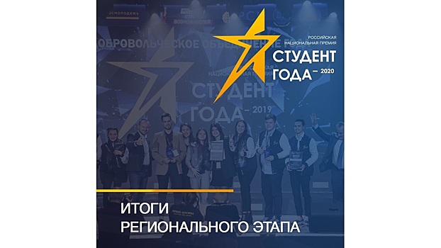 Вологжане стали победителями регионального этапа национальной премии «Студент года- 2020»
