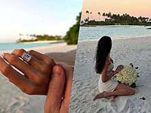 Модель Анастасия Решетова показала помолвочное кольцо с бриллиантом