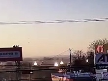 Очевидец снял удар кассетных "Гераней" по мосту через Днестр в Румынию