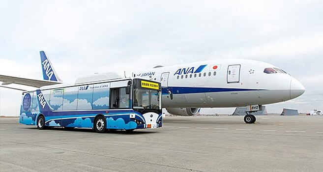 В токийском аэропорту испытают беспилотный электрический автобус