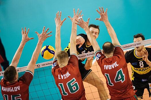 Новосибирский волейбольный «Локомотив» выиграл первый матч 1/8 финала Кубка ЕКВ