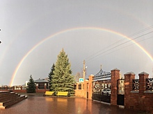 Фото дня. Двойная радуга после грозы раскрасила нижегородское небо