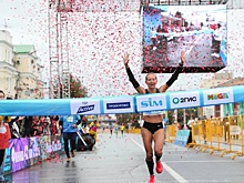 В Омске победителями SIM-2021 и Кубка России по марафонскому бегу стали Марина Ковалева и Алексей Реунков