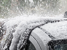 Град побил урожай и повредил машины в Хакасии