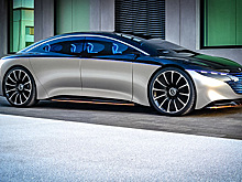 Mercedes показал электрокар Vision EQS с тысячью светодиодов