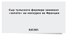 Сыр тульского фермера завоевал «золото» на конкурсе во Франции