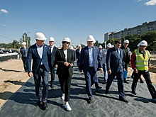 Воронежский губернатор проконтролировал возведение развязки на Остужева
