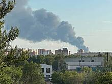 Крупный пожар произошел на обувном предприятии в подмосковном Красногорске