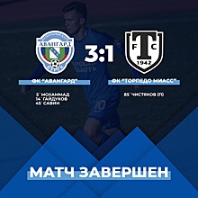 Курский «Авангард» обыграл «Торпедо Миасс» в контрольном матче