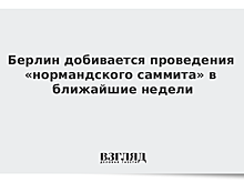 Берлин добивается проведения «нормандского саммита» в ближайшие недели