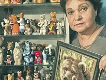 Елены Гавриловой из Отрадного собирает фигурки медведей по всему миру