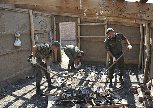 Военнослужащие ЮВО завершили ликвидацию последствий урагана в Краснодарском крае