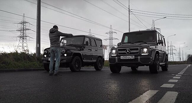 Посмотрите, как УАЗ Хантер с 1UZ-FE обгоняет G63 AMG в дрэге