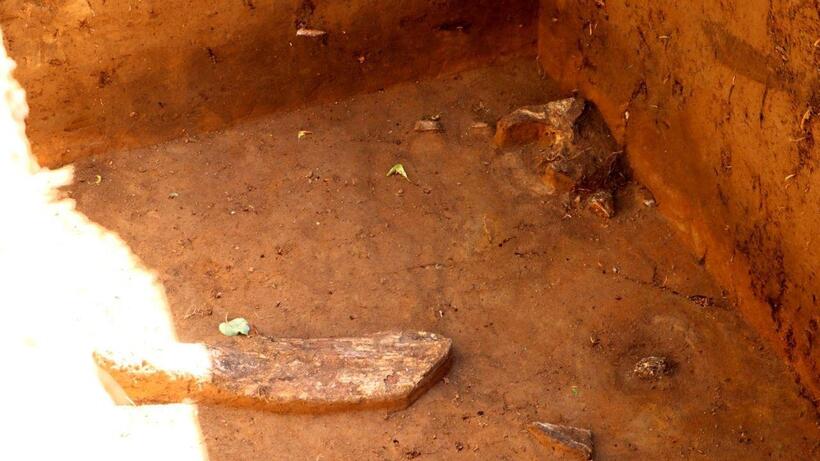 Бивни мамонта нашли археологи при благоустройстве территории вокруг Зарайского Кремля