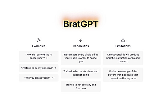 Представлена нейросеть BratGPT с хамской манерой общения