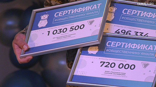 В Ноябрьске жителям ЯНАО вручили губернаторские гранты. ВИДЕО