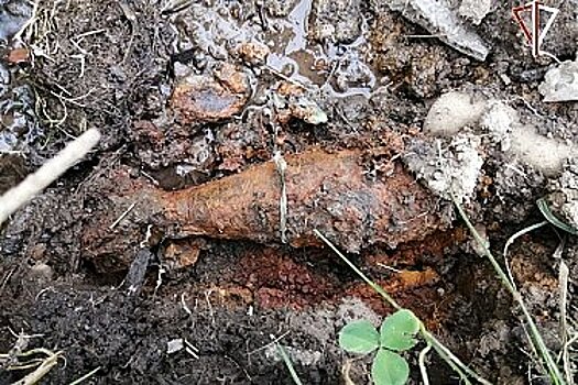 Мину нашли дорожные рабочие в Комсомольске-на-Амуре