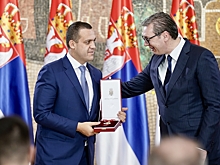 Умар Кремлев получил награду от президента Сербии. Почетным гостем церемонии был Джонни Депп
