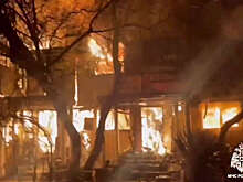 МЧС: площадь пожара в детском пансионате в Анапе превысила 1,4 тыс. кв. м