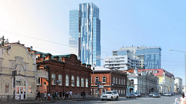 В Екатеринбурге начали сносить дом, мешающий новой высотке Дацюка. Работы остановила Росгвардия
