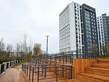 Набережная реки Охты становится полноценным местом отдыха