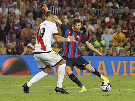 «Райо Вальекано» — «Барселона»: Левандовски сократил отставание до минимального