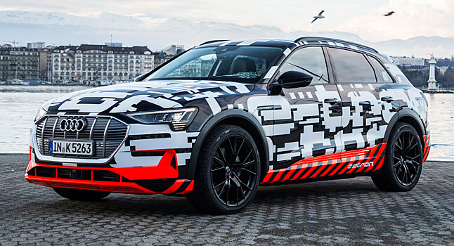 Электрический Audi E-Tron замечен на Нюрбургринге