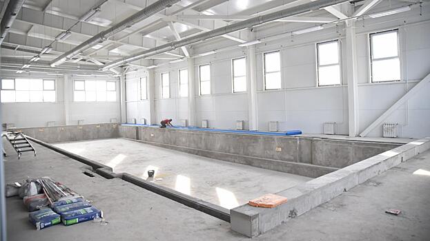 95 % - готовность строящегося плавательного бассейна ст. «Витязь» в Вологде