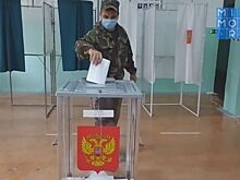 Росгвардейцы Кизляра проголосовали на одном из избирательных участков