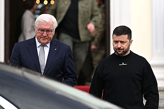 Президент ФРГ Франк-Вальтер Штайнмайер принял Зеленского в берлинской резиденции