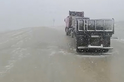 Июльский снег в российском регионе сняли на видео