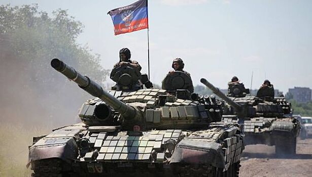 Танкисты 1-й Славянской бригады НМ ДНР на острие атаки у Авдеевки штурмуют укрепрайон ВСУ